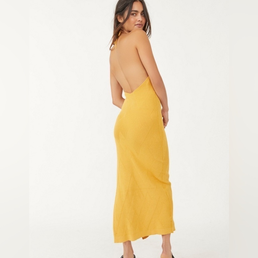 Free people sweater halter dress. Size L, brand new with tags. - Picture 2 of 4